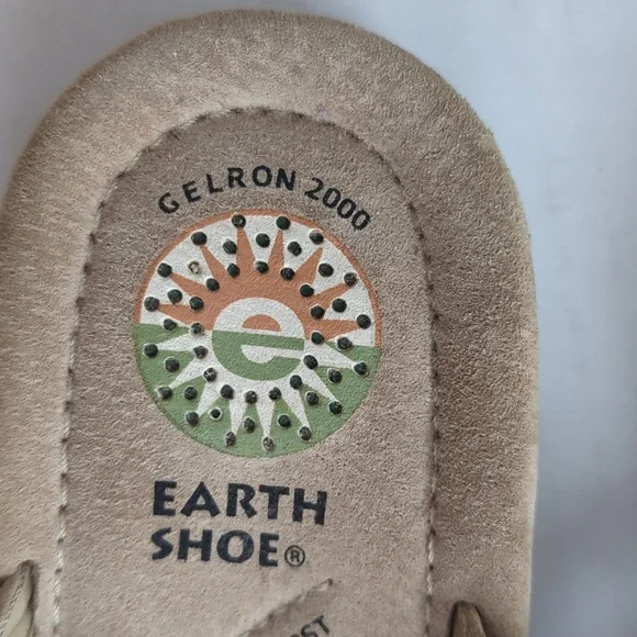 Earth Shoe Beaded Gelron 2000 Comfort First Leather Thong Sandal 7.5 Tan Brown - Picture 3 of 13
